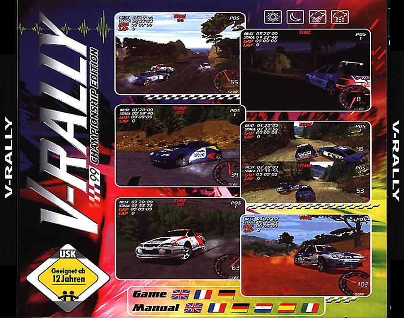 V-Rally: 99 Championship Edition - zadn CD obal