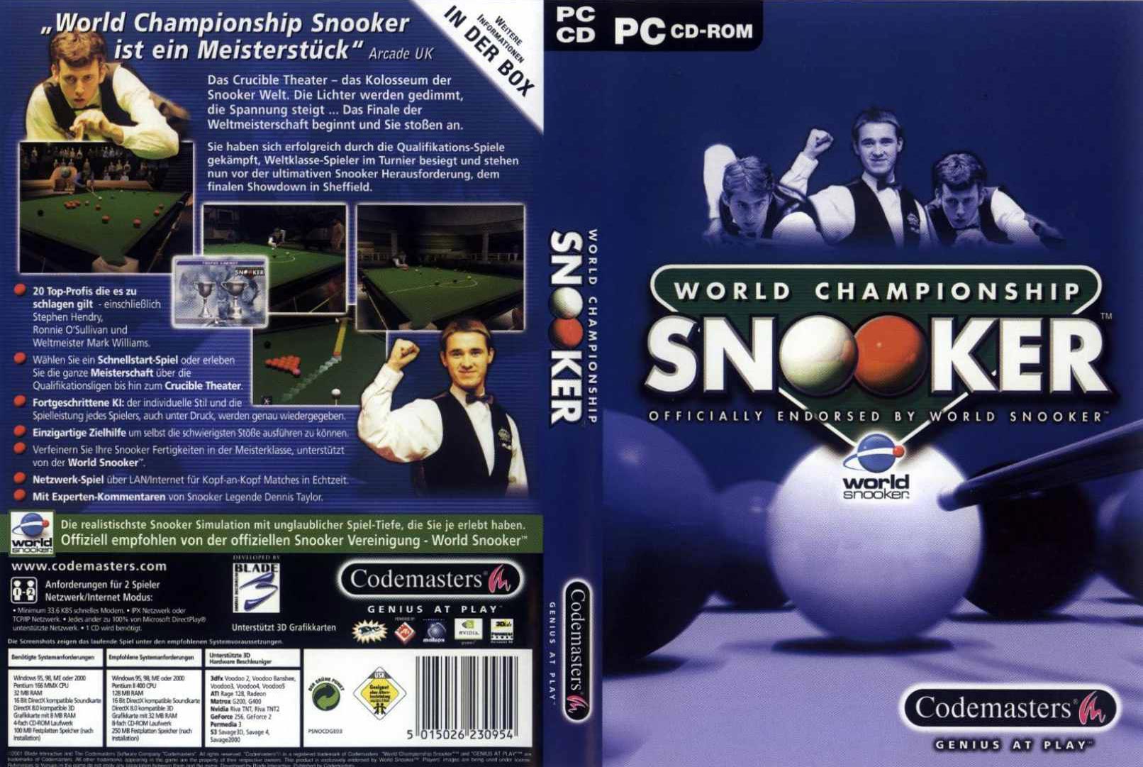 World Championship Snooker - DVD obal
