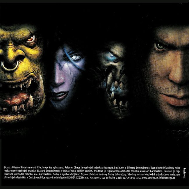 WarCraft 3: Reign of Chaos - predn vntorn CD obal