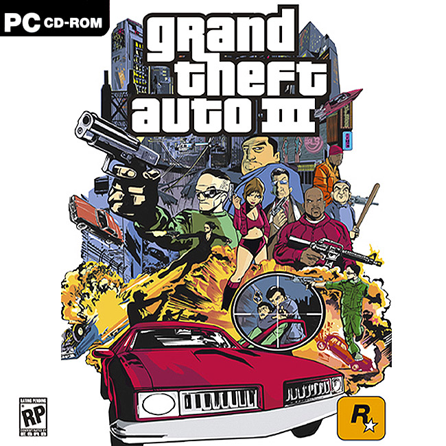 Grand Theft Auto 3 - predn CD obal