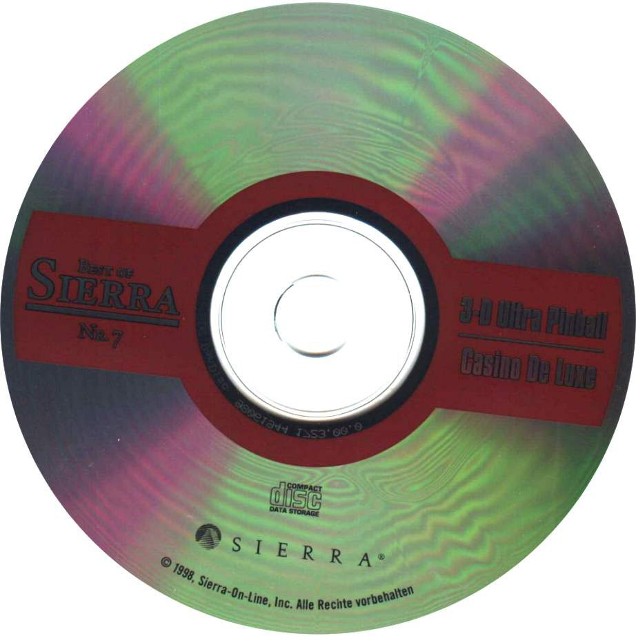 Best of Sierra nr7: 3D Ultra Pinball / Casino De Luxe - CD obal
