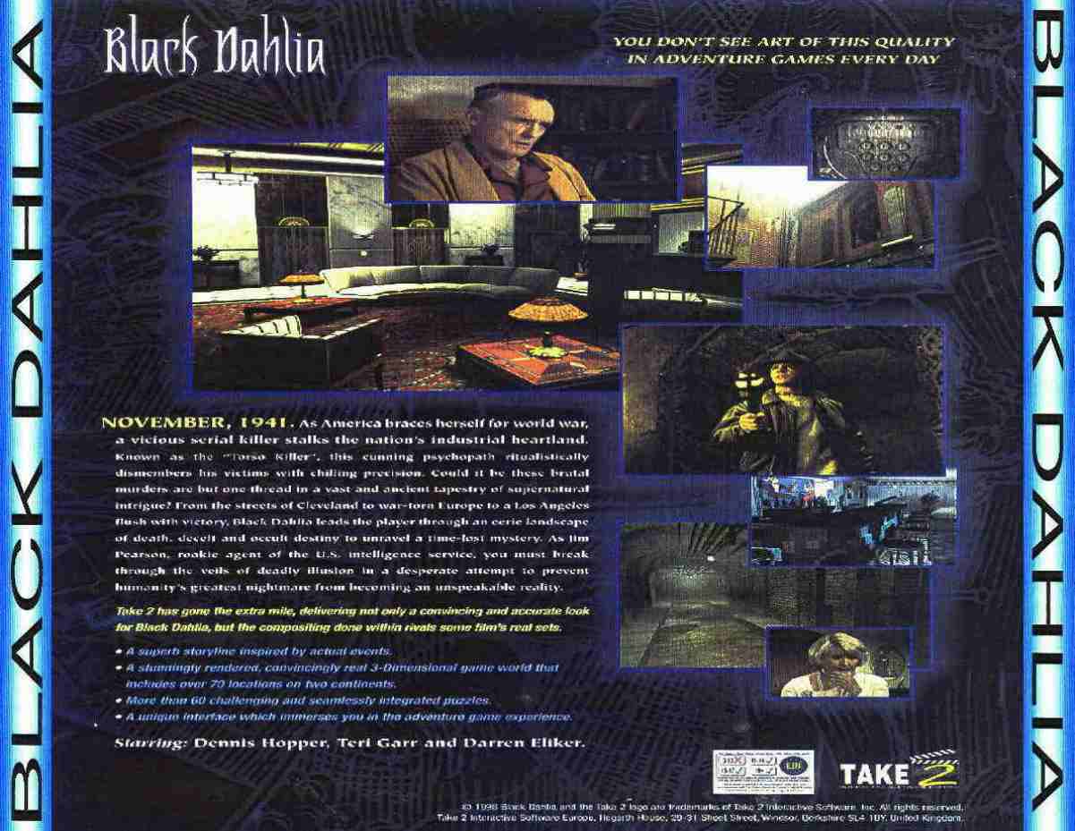 Black Dahlia - zadn CD obal