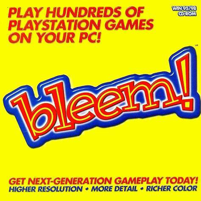 Bleem Ver 1.5b - predn CD obal