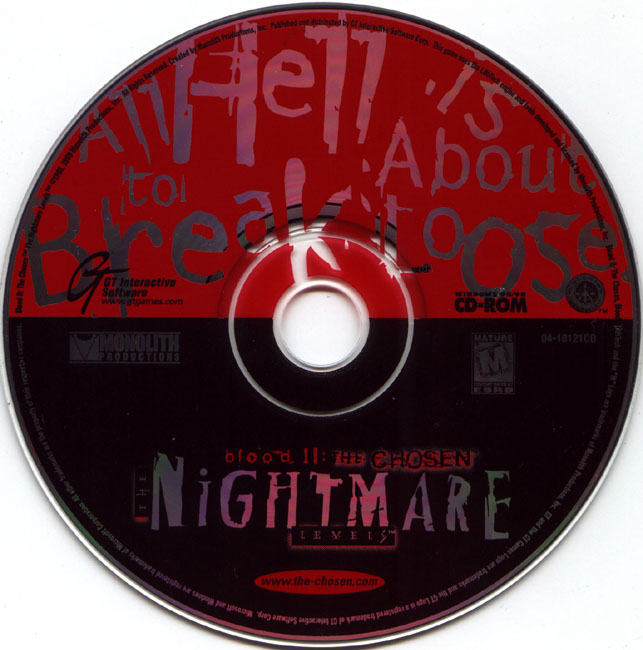 Blood 2: The Chosen - The Nightmare Levels - CD obal