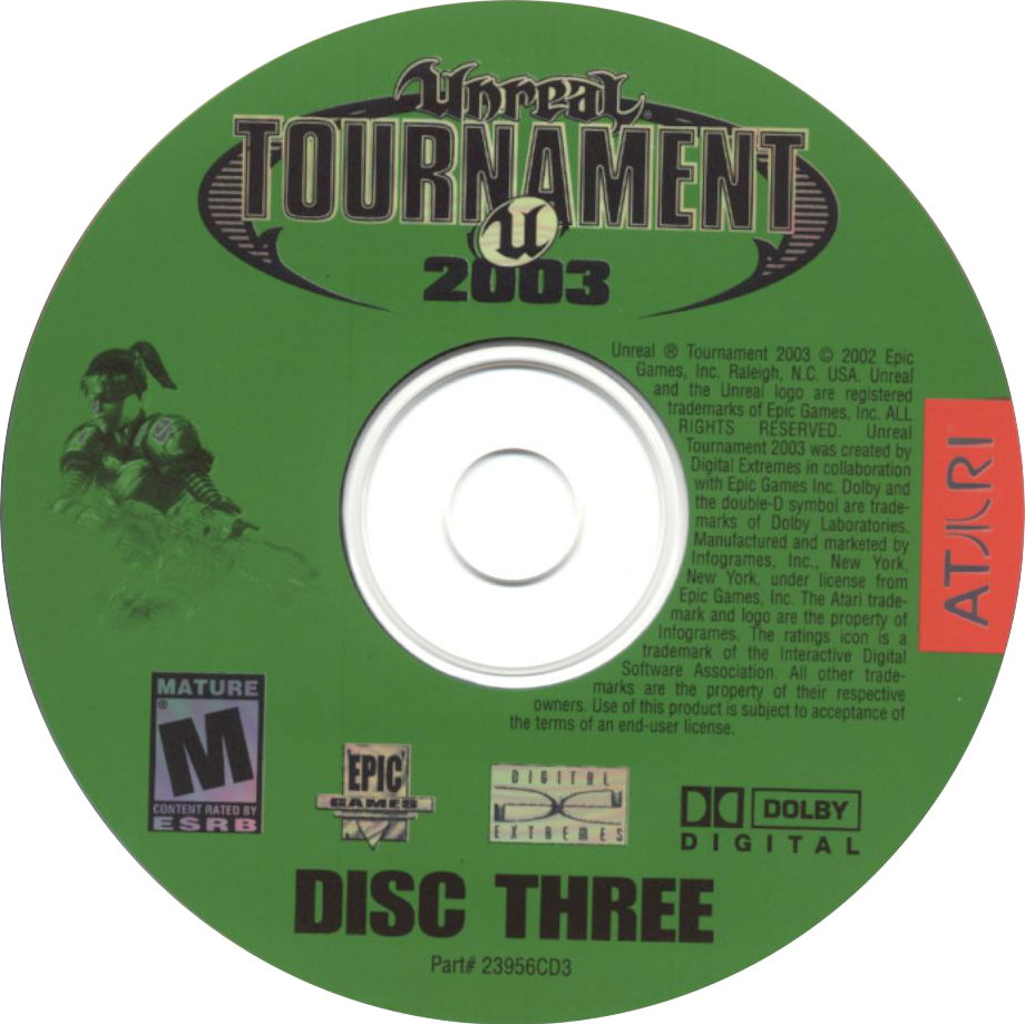Unreal Tournament 2003 - CD obal 3