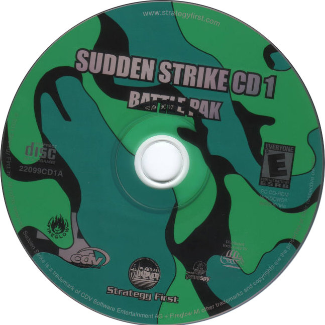 Sudden Strike: Battle Pak - CD obal