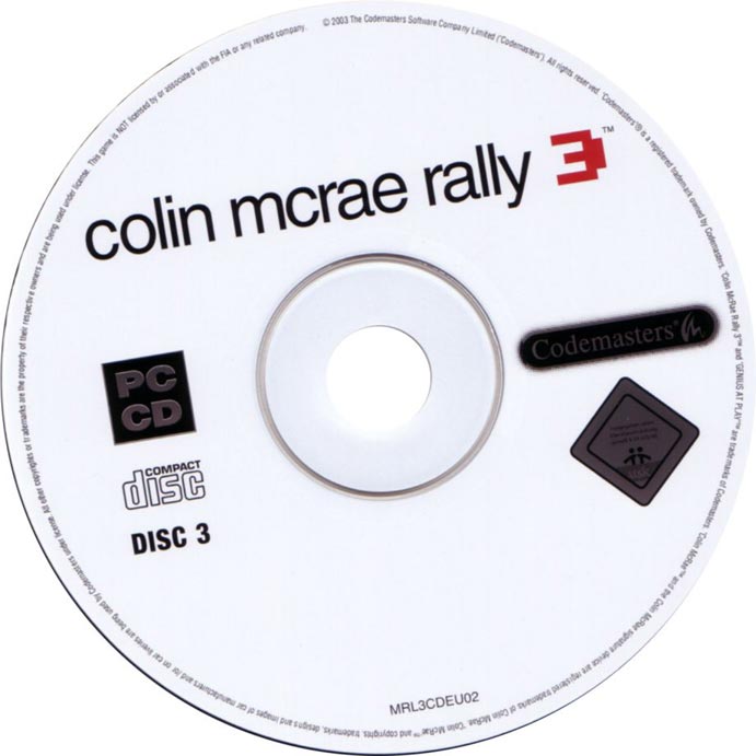 Colin McRae Rally 3 - CD obal 3