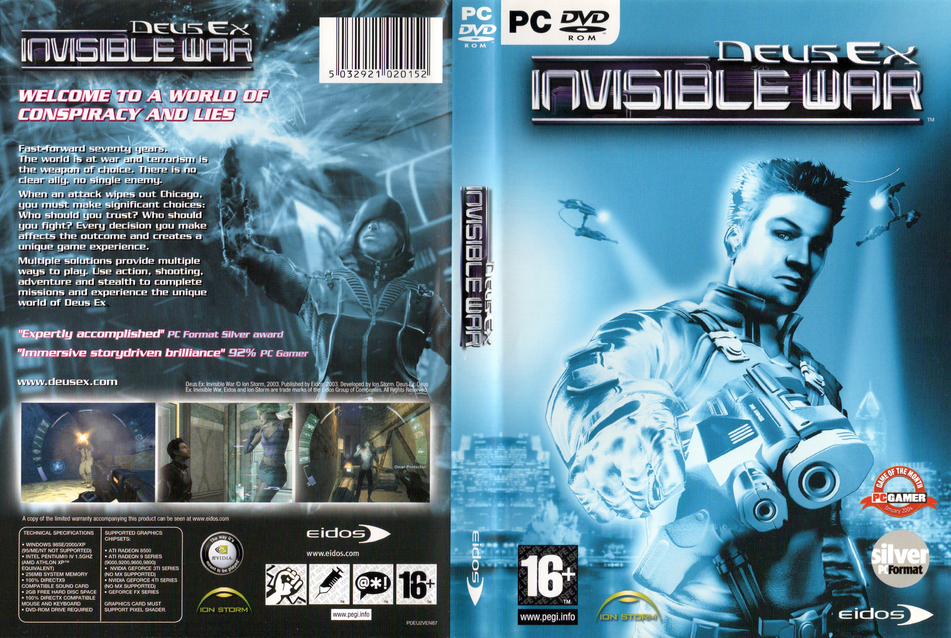 Deus Ex 2: Invisible War - DVD obal