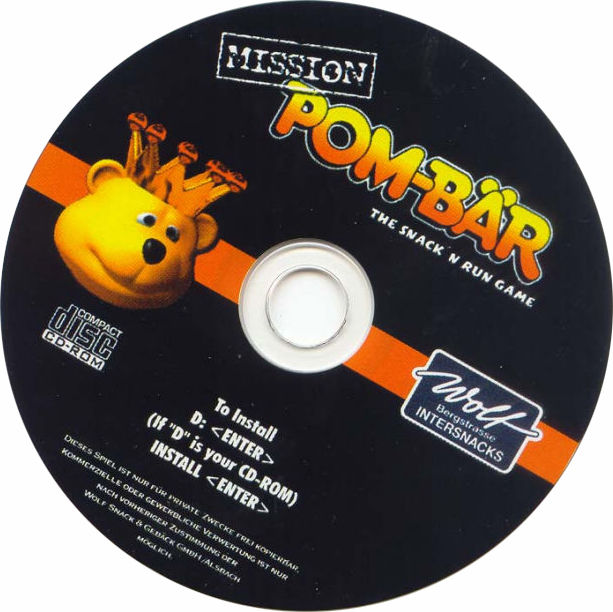 Mission Pom-baer - The Snack'n Run Game - CD obal