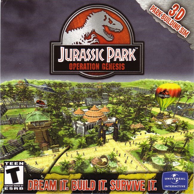 Jurassic Park: Operation Genesis - predn CD obal 2