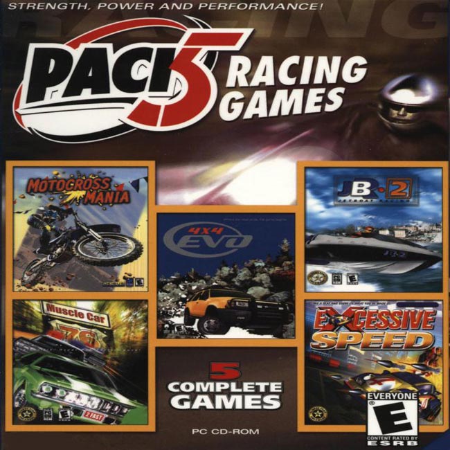 Pack 5 Racing Games - predn CD obal