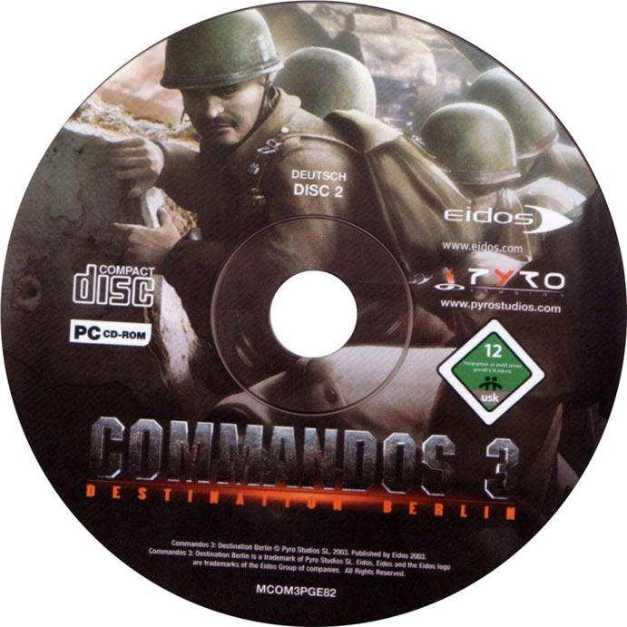 Commandos 3: Destination Berlin - CD obal 2