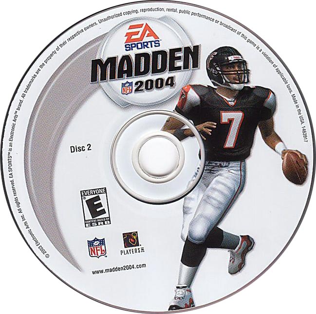 Madden NFL 2004 - CD obal 2