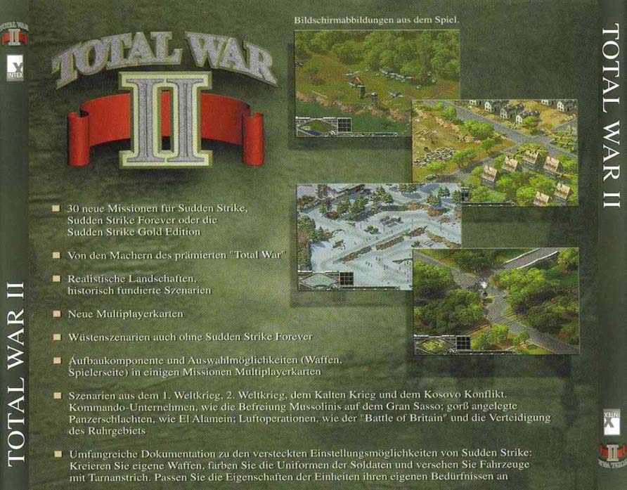 Total War II - zadn CD obal