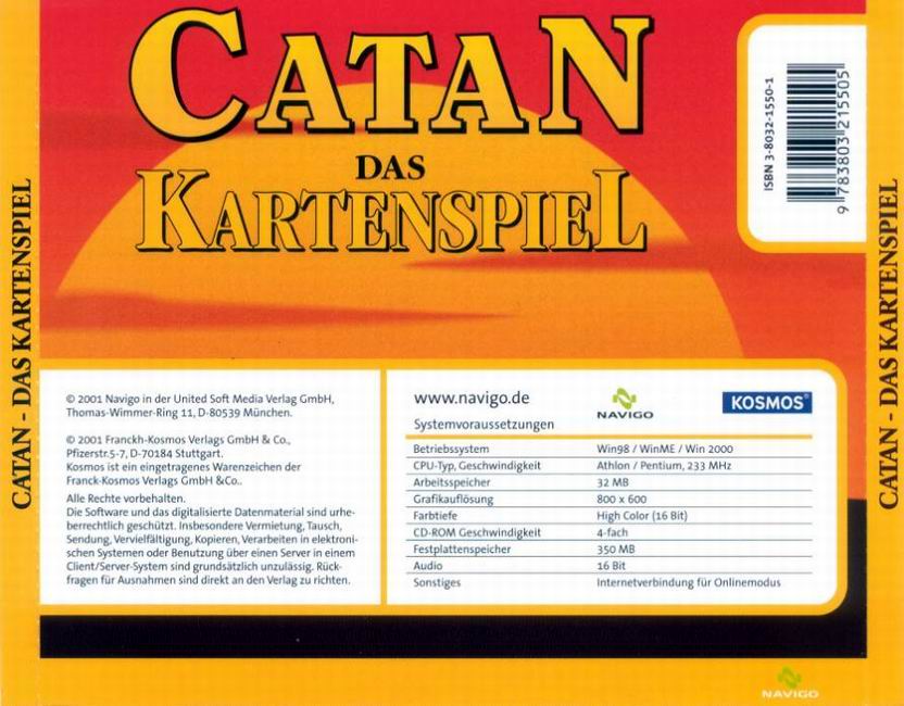 Catan: Das Kartenspiel - zadn CD obal