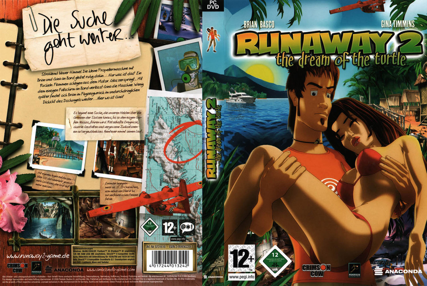 Runaway 2: The Dream of the Turtle - DVD obal