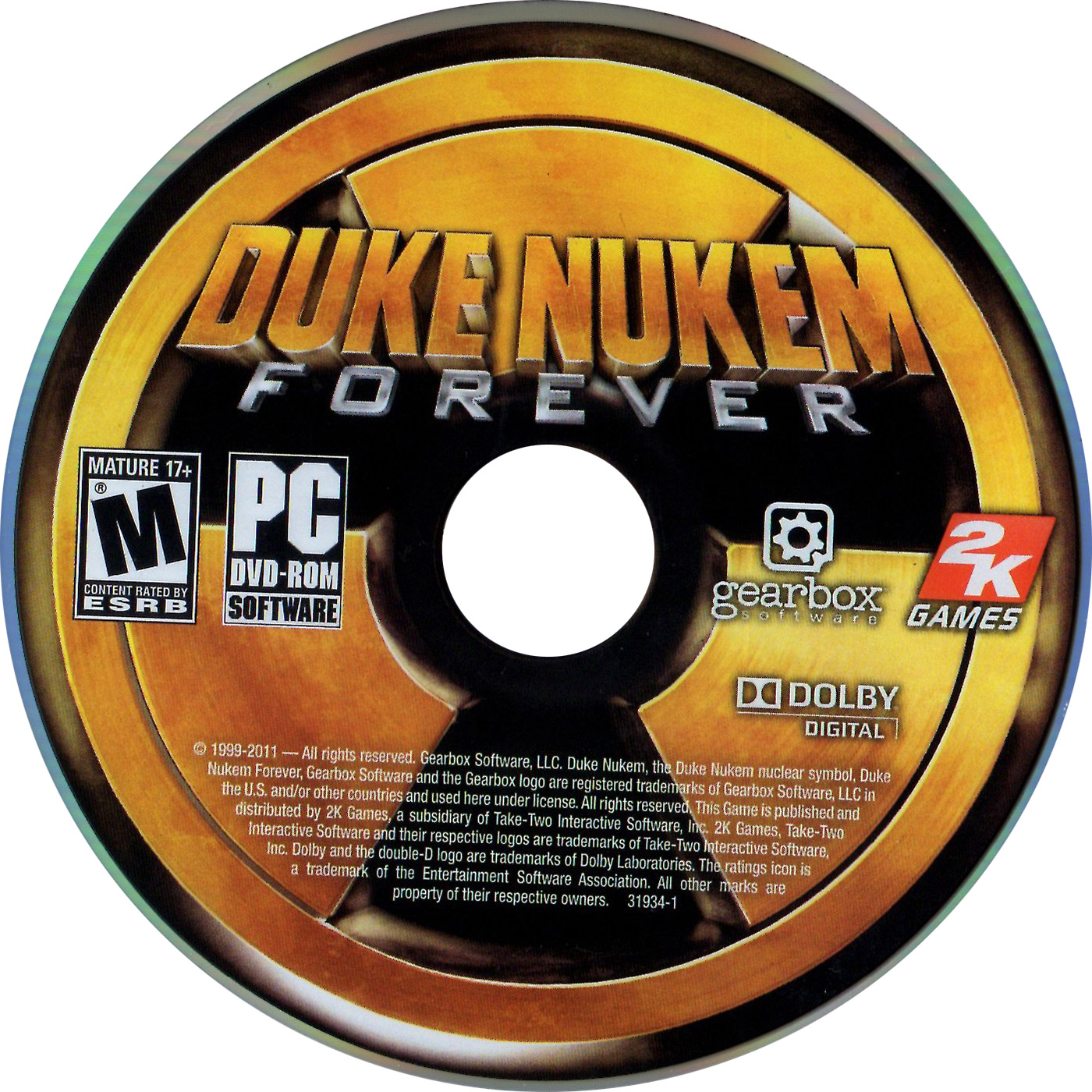 Duke Nukem Forever - CD obal