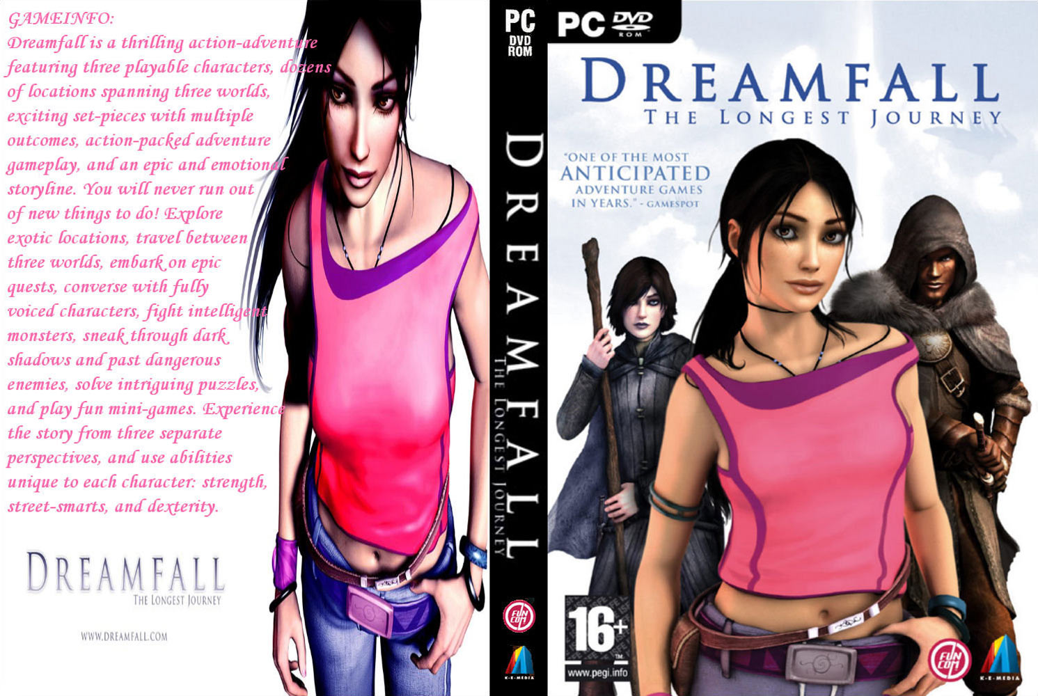Dreamfall: The Longest Journey - DVD obal