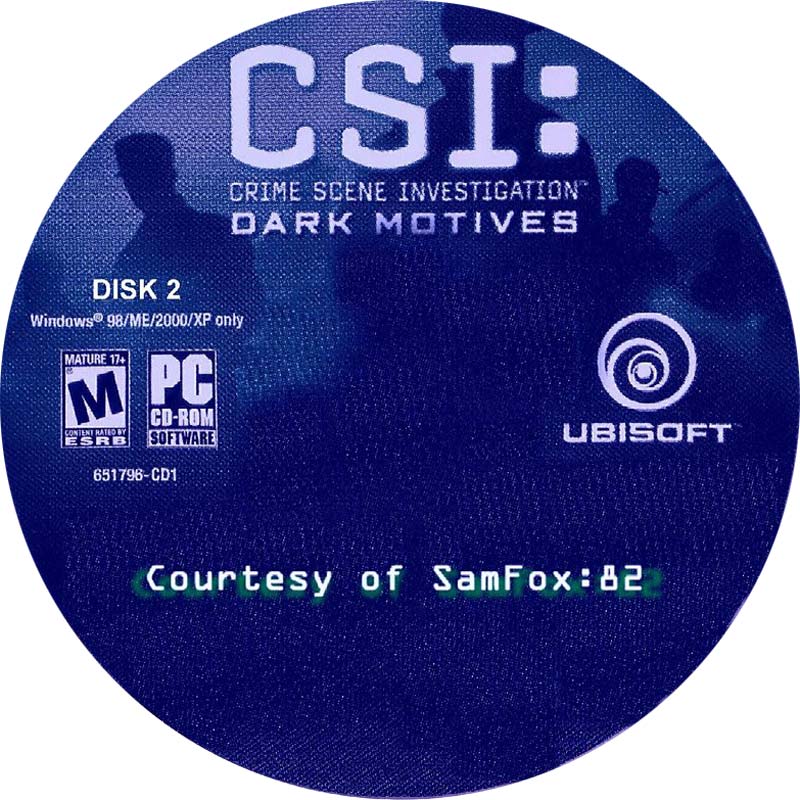 CSI: Dark Motives - CD obal 5