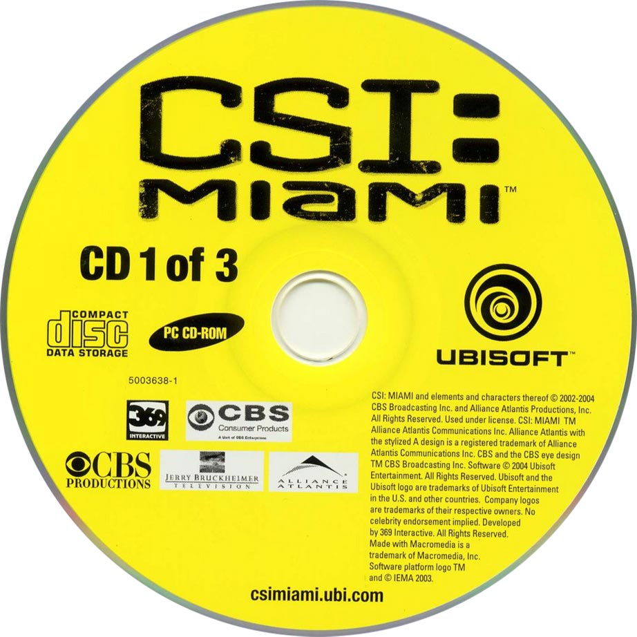CSI: Miami - CD obal