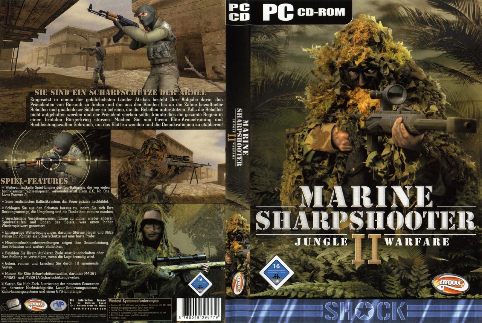 Marine Sharpshooter 2: Jungle Warfare - DVD obal
