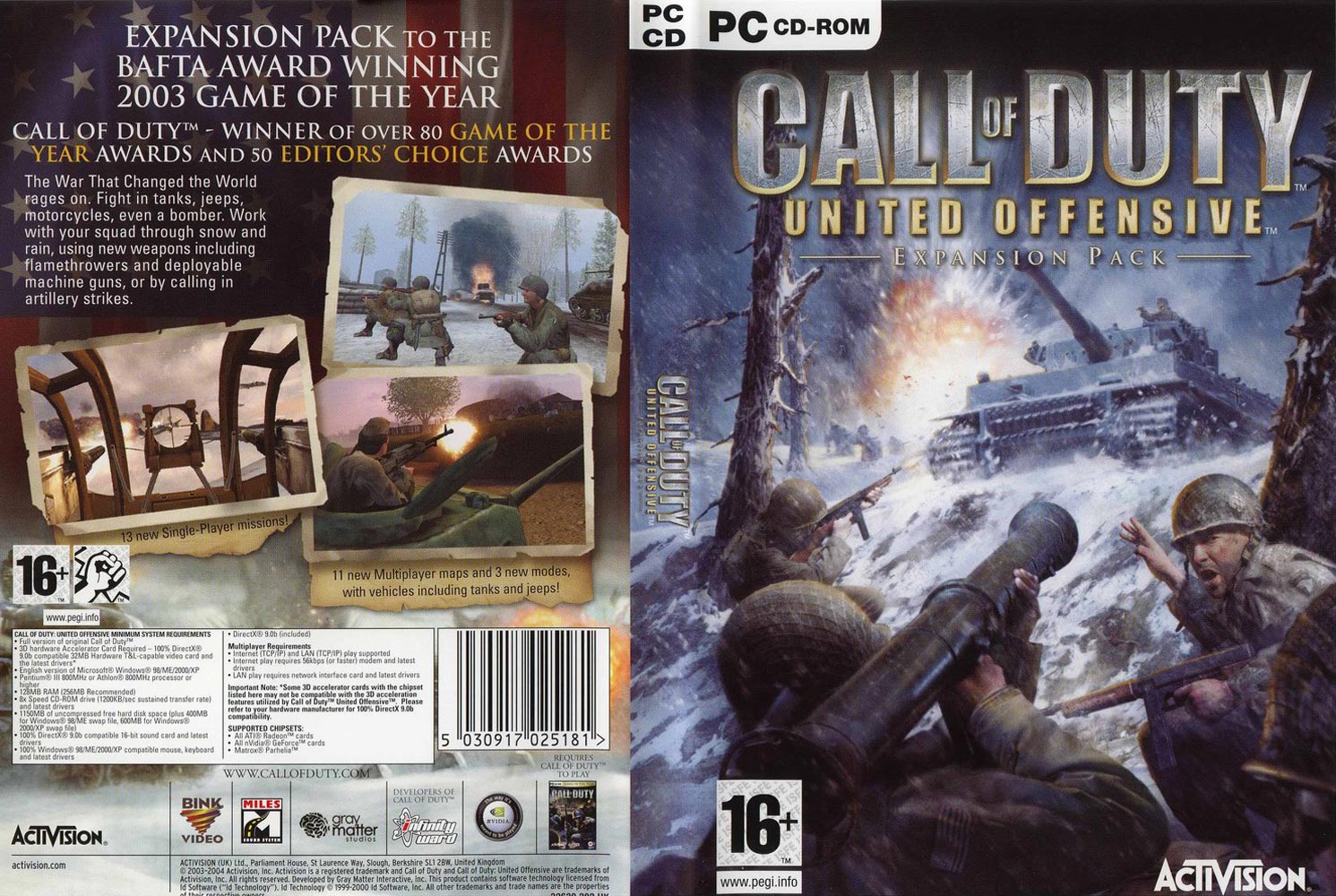 Call of Duty: United Offensive - DVD obal