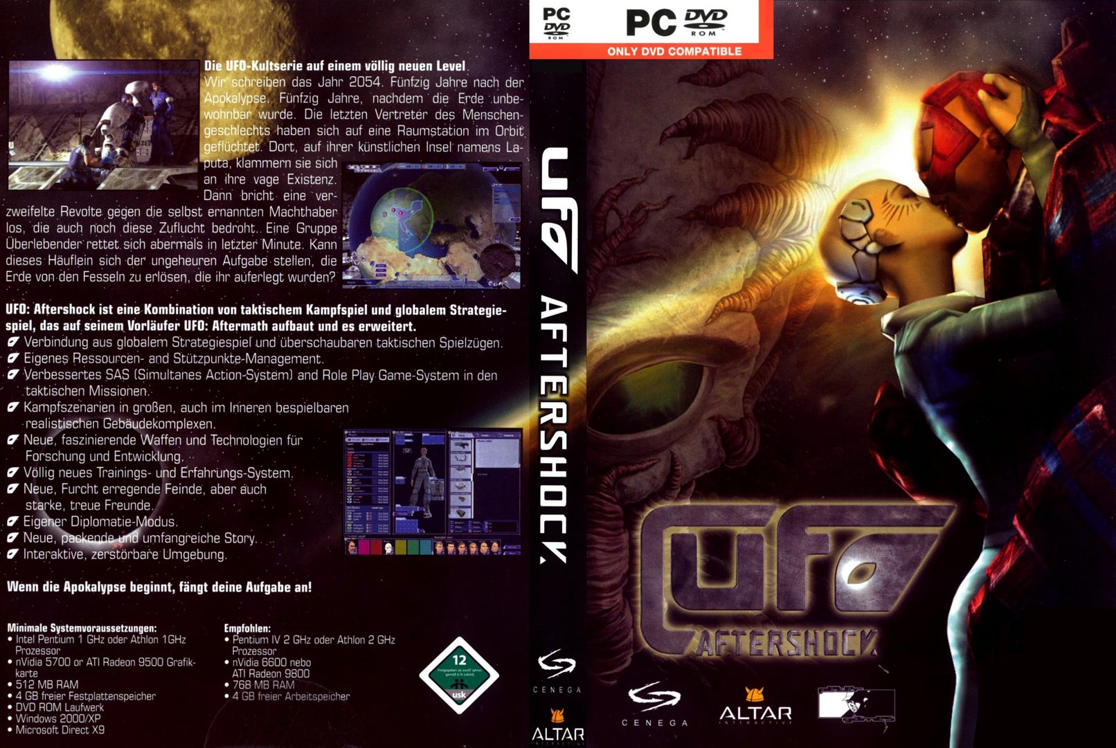UFO: Aftershock - DVD obal