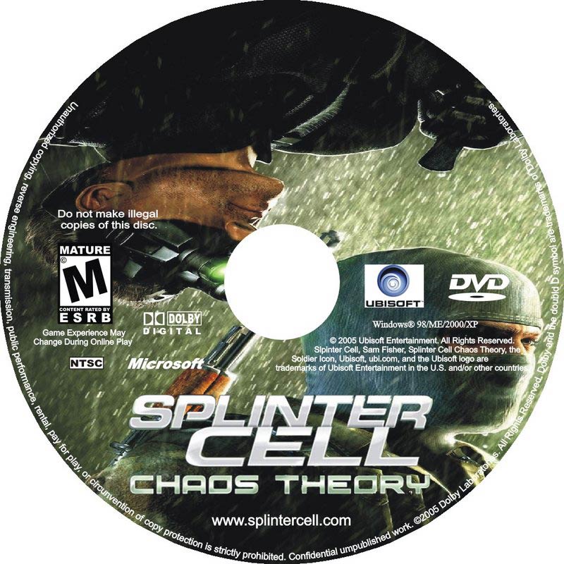 Splinter Cell 3: Chaos Theory - CD obal 2