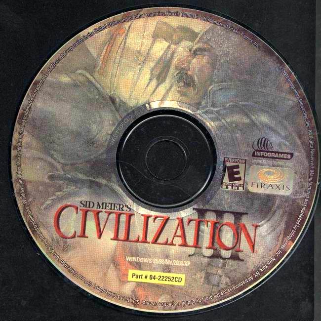 Civilization 3 - CD obal