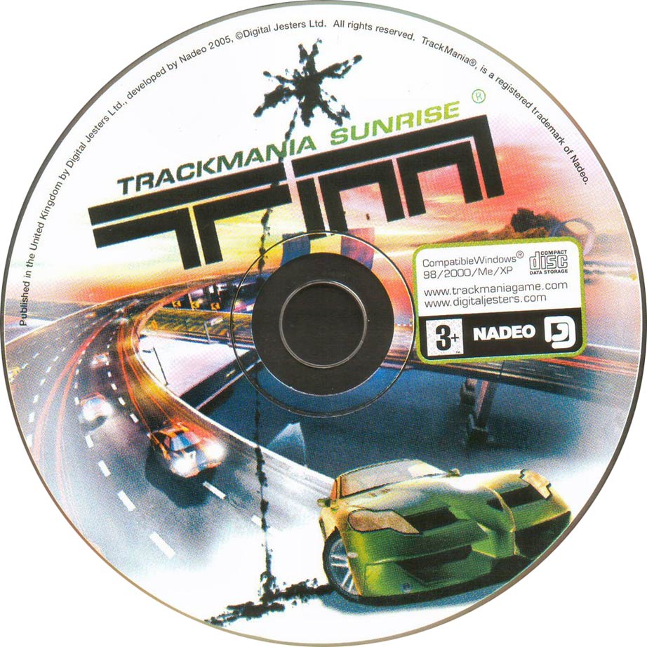 TrackMania Sunrise - CD obal 3