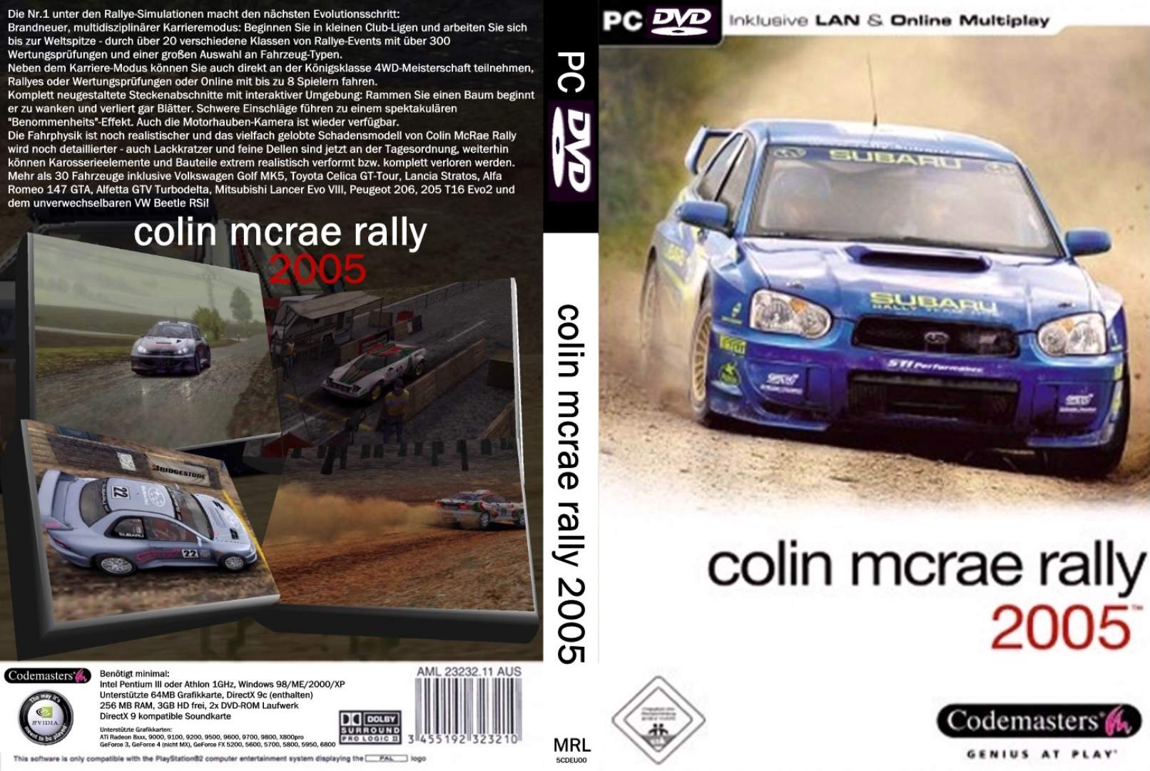 Colin McRae Rally 2005 - DVD obal