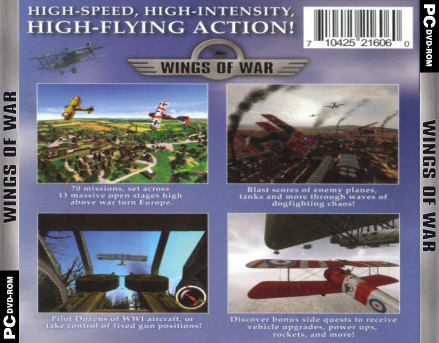Wings of War - zadn CD obal