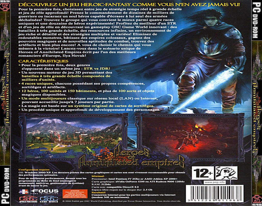 Heroes of Annihilated Empires - zadn CD obal