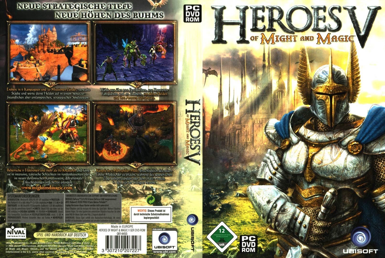 Heroes of Might & Magic 5 - DVD obal