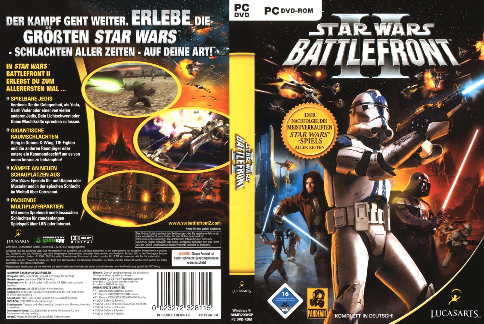 Star Wars: BattleFront 2 - DVD obal