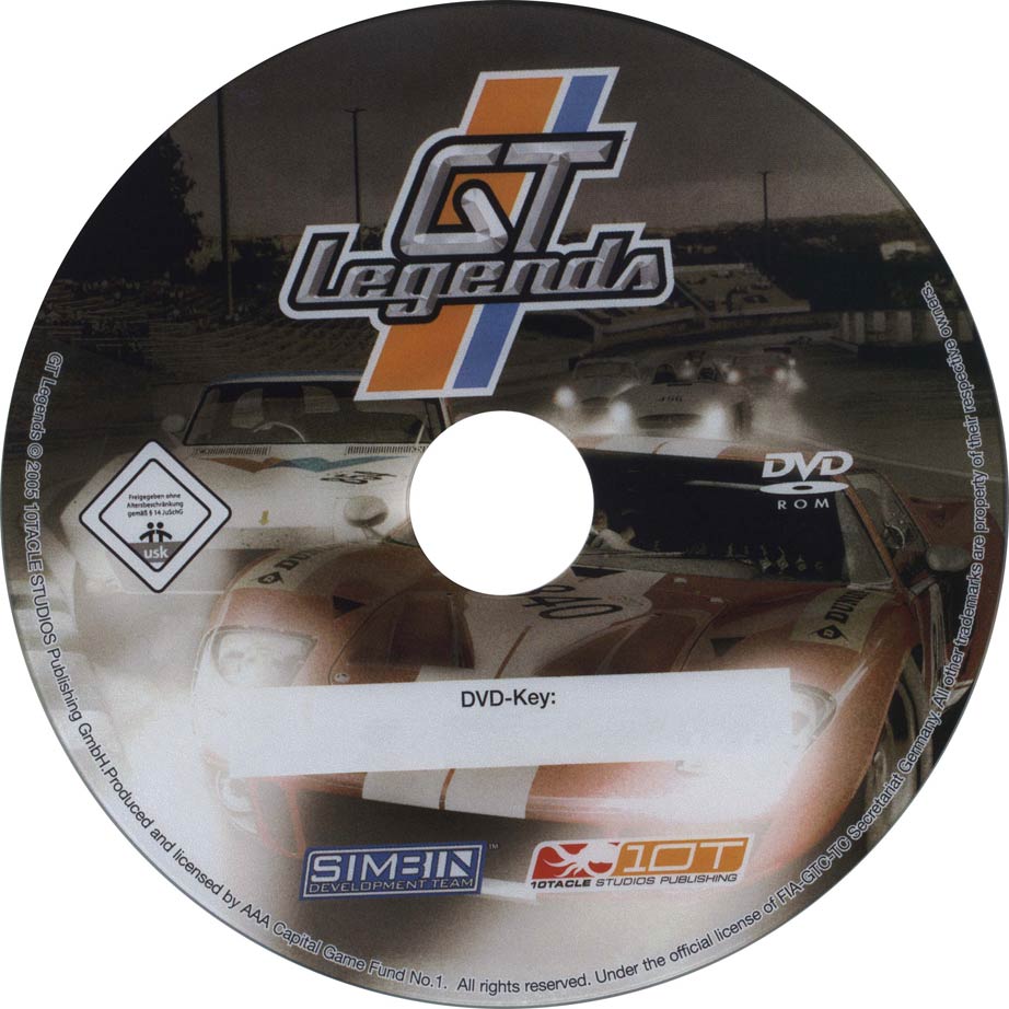 GT Legends - CD obal