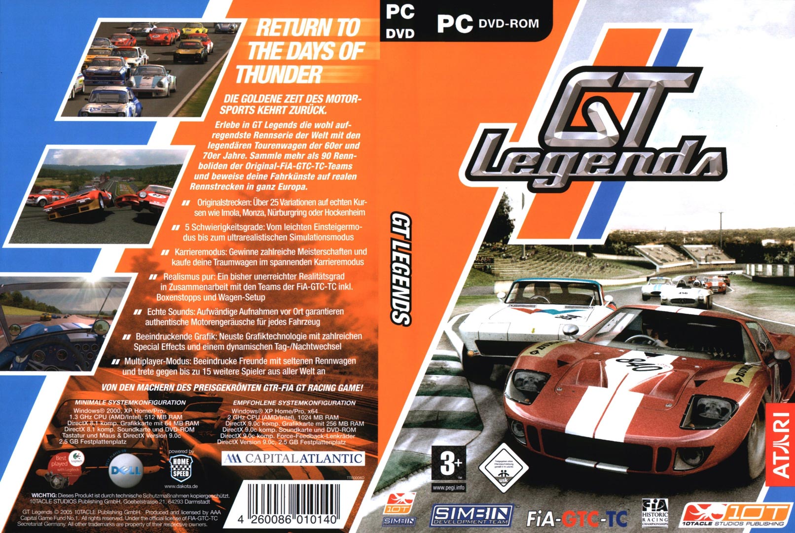 GT Legends - DVD obal