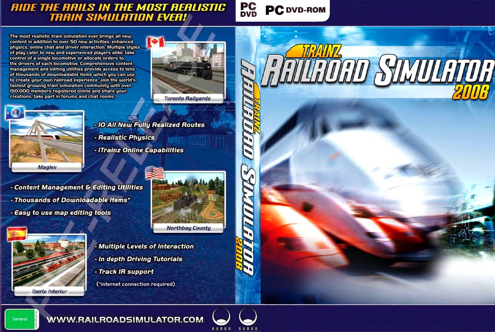 Trainz Railroad Simulator 2006 - DVD obal