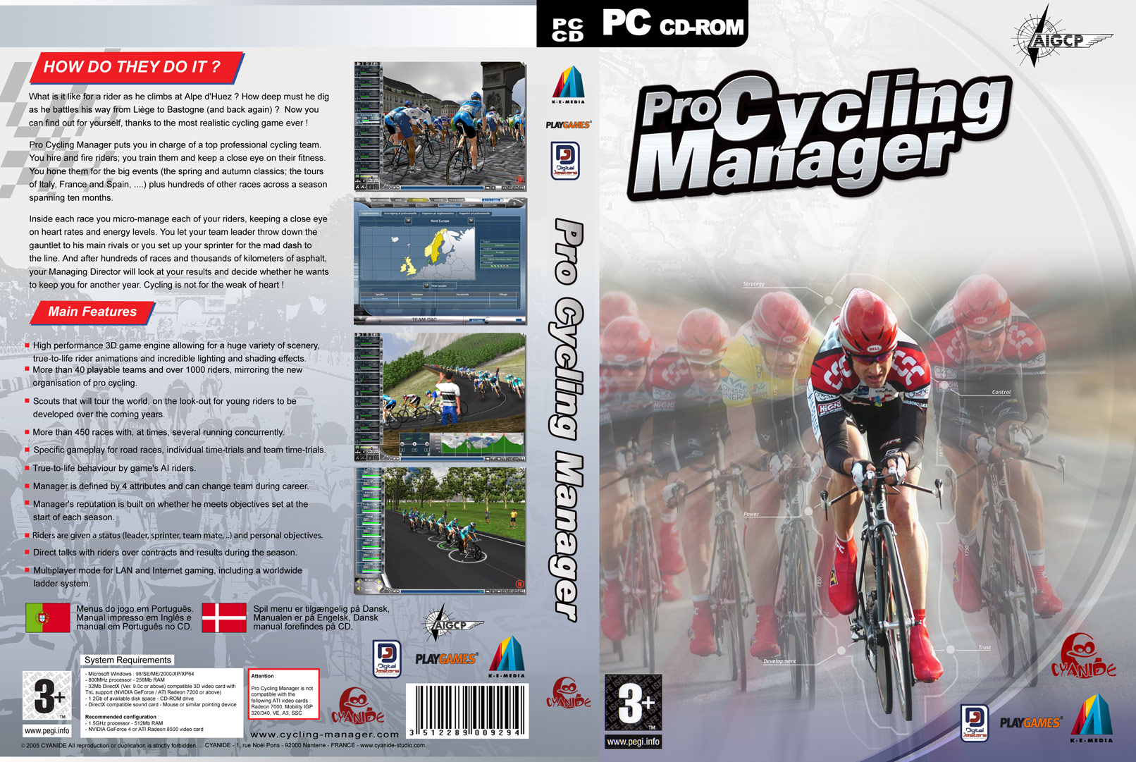 Pro Cycling Manager - DVD obal