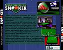 World Championship Snooker - zadn CD obal