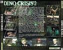 Dino Crisis 2 - zadn CD obal
