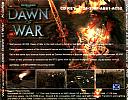 Warhammer 40000: Dawn of War - zadn CD obal