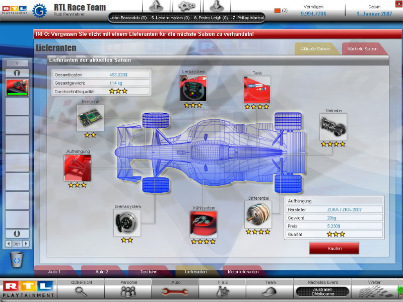 RTL Racing Team Manager - screenshot 9