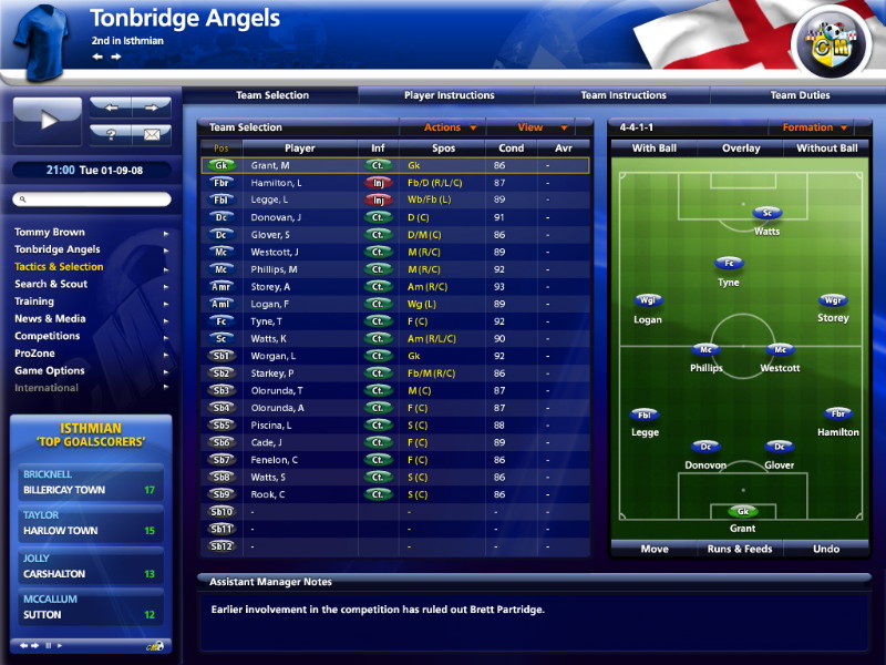 Championship Manager 2009 - screenshot 1