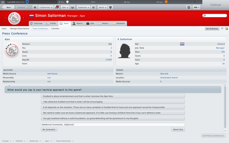 Football Manager 2011 - screenshot 1