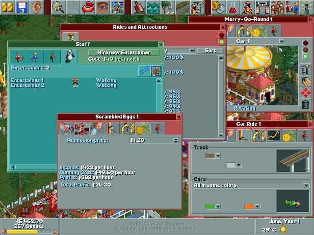 RollerCoaster Tycoon - screenshot 4