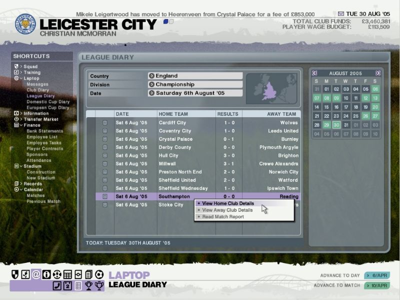 LMA Manager 2006 - screenshot 13