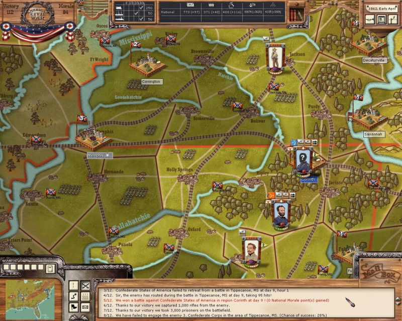 Ageod's American Civil War - The Blue and the Gray - screenshot 27