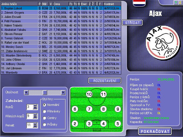 Czech Soccer Manager 2002 - screenshot 8
