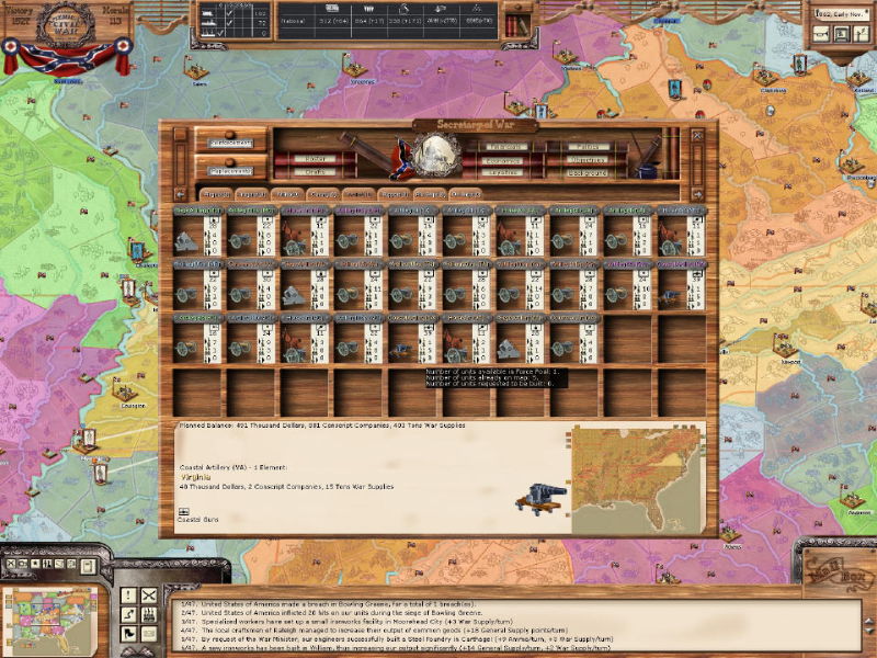 Ageod's American Civil War - The Blue and the Gray - screenshot 4